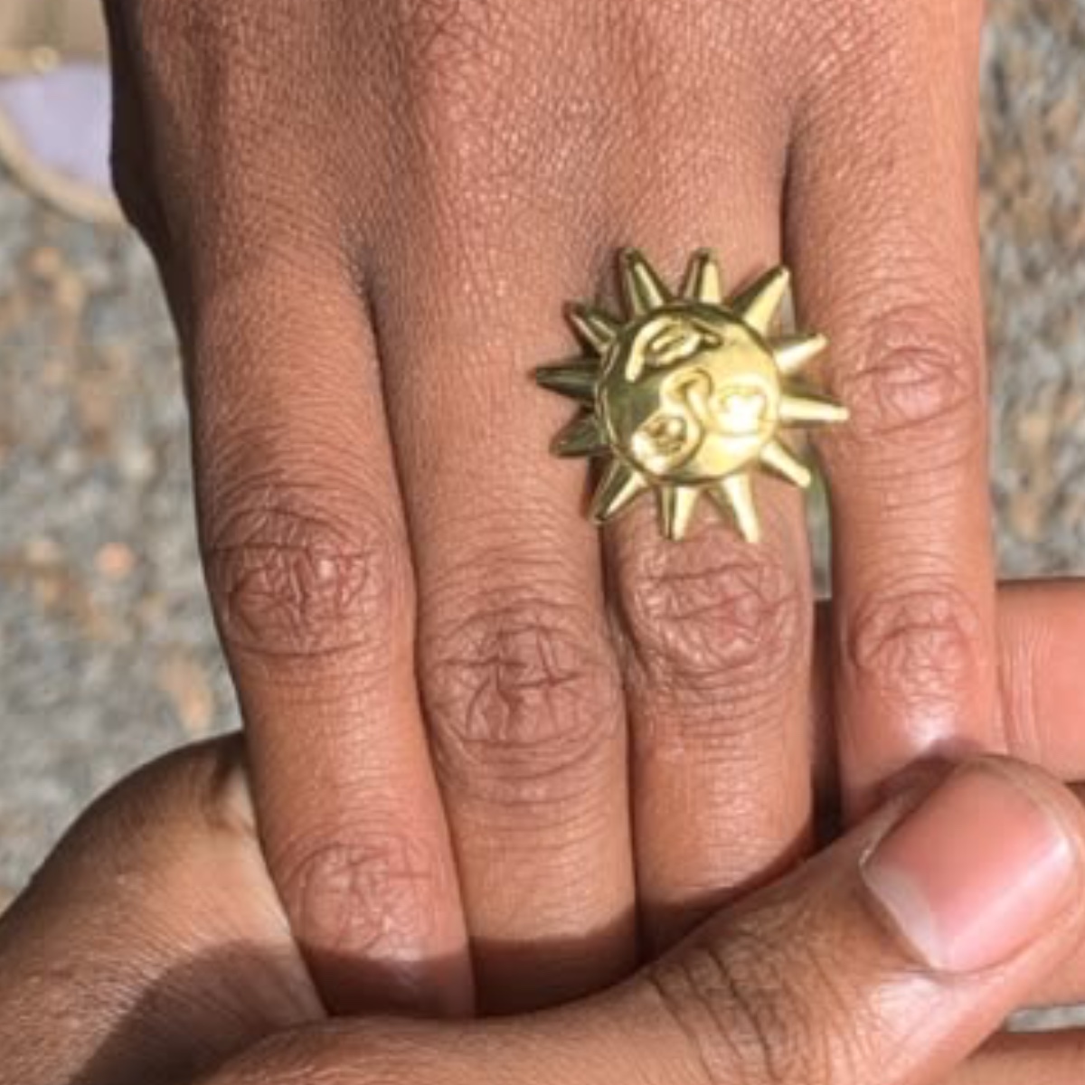 Sunset chunky ring