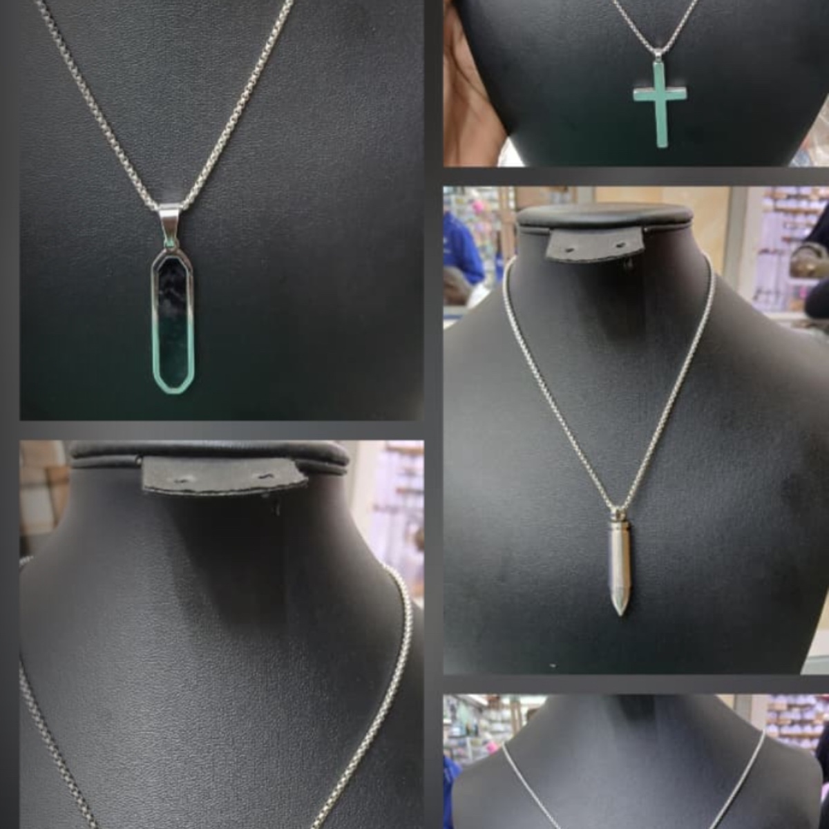 Men’s silver necklaces