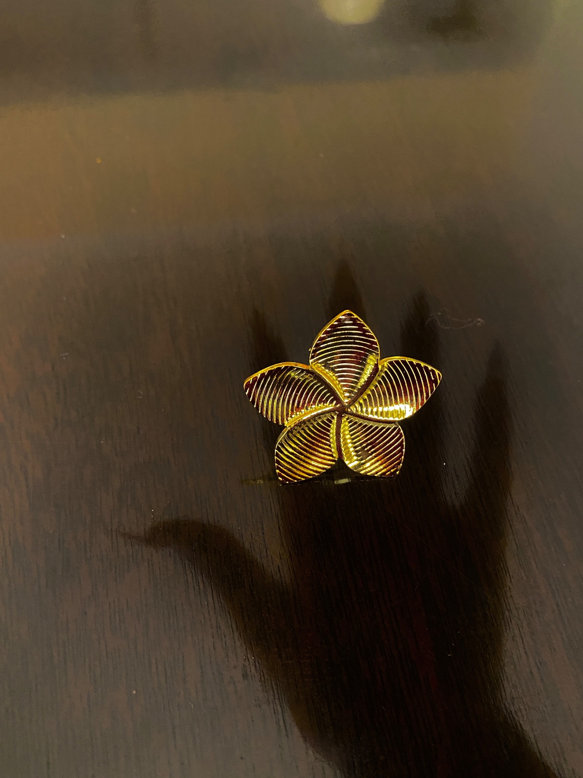 Flower chunky ring