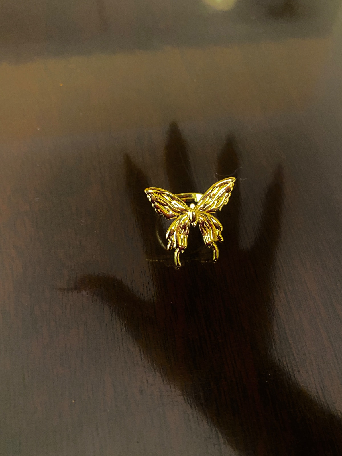 Butterfly chunky ring