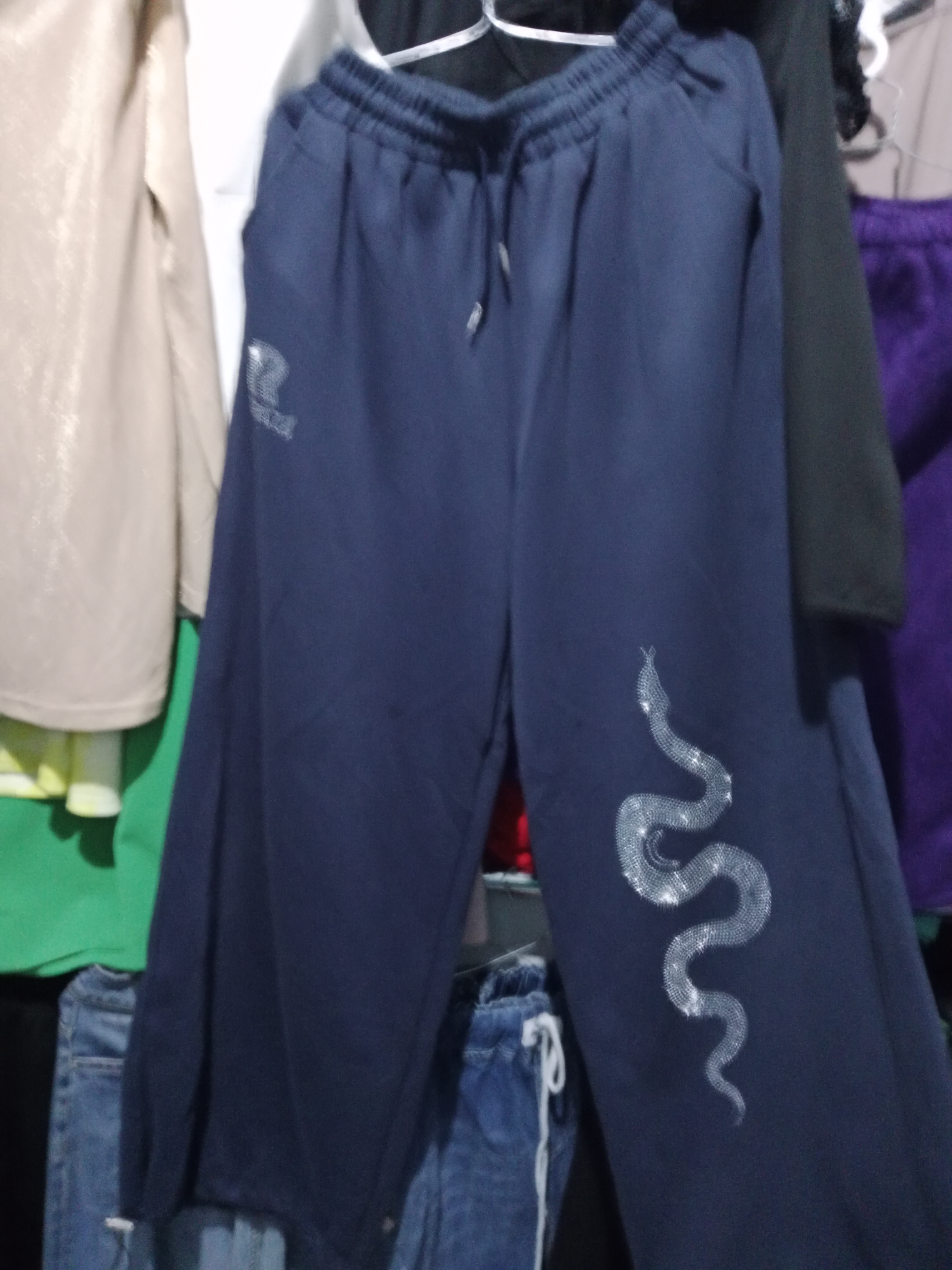 Wide leg sweatpants